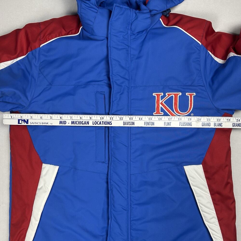 Kansas Jayhawks 3-in-1 Jacket Y2K Vibe NCAA Carl Banks G-III Reversible Vest - Picture 13 of 16